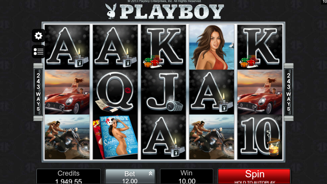 Игровой интерфейс Playboy 20