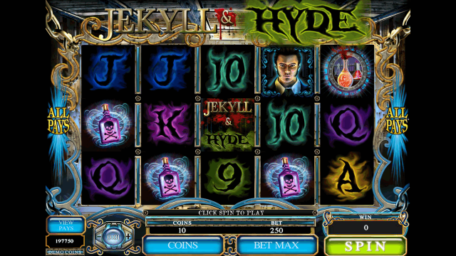 Игровой интерфейс Jekyll And Hyde 1