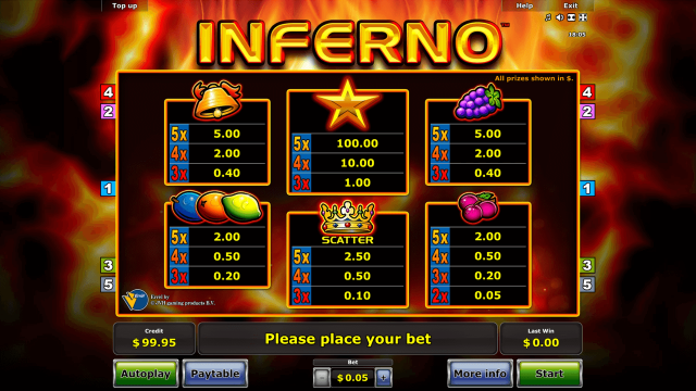 Бонусная игра Inferno 1