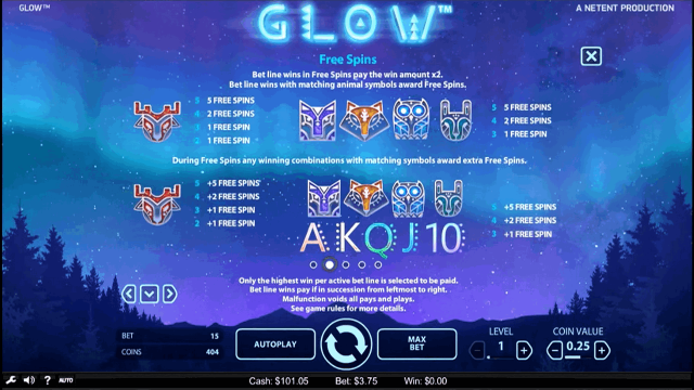 Игровой интерфейс Glow 1