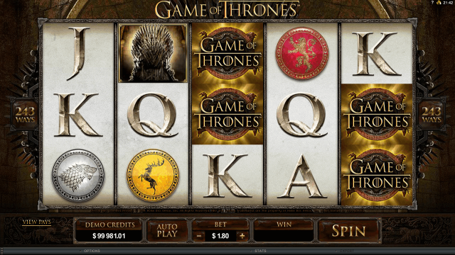 Игровой интерфейс Game Of Thrones 4