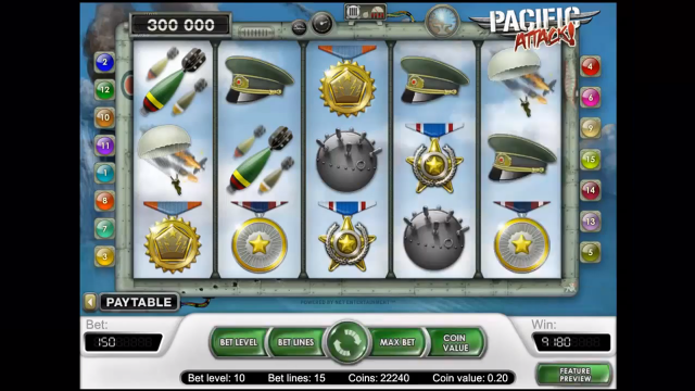 Игровой интерфейс Pacific Attack 9