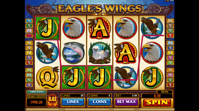 Бонусная игра Eagle's Wings 8
