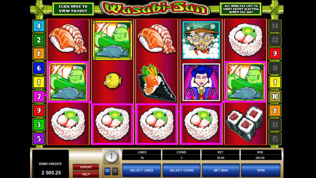 Игровой интерфейс Wasabi-San 8