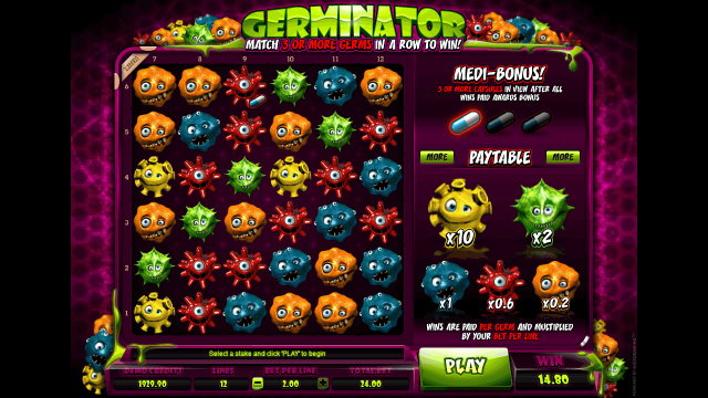 Бонусная игра Germinator 10
