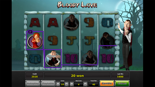 Игровой интерфейс Bloody Love 8