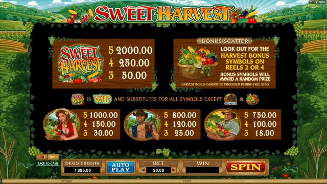 Игровой интерфейс Sweet Harvest 7