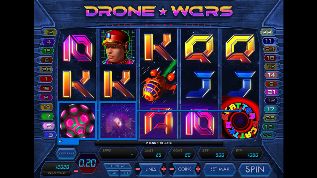 Игровой интерфейс Drone Wars 9