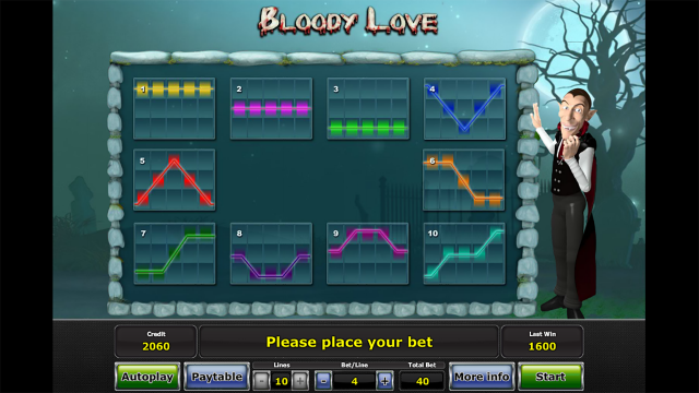 Игровой интерфейс Bloody Love 6