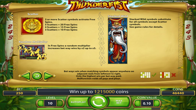 Бонусная игра Thunderfist 1