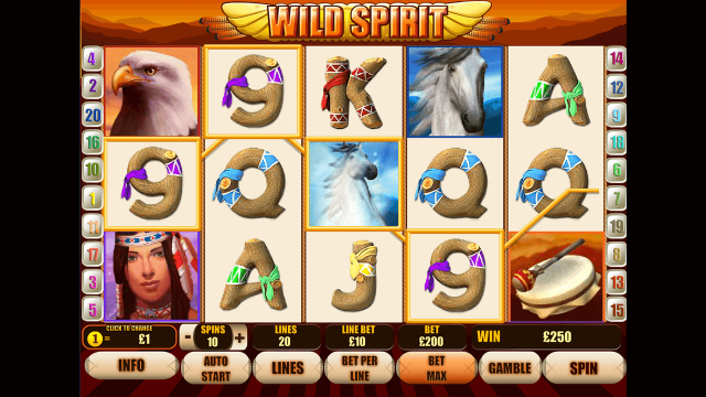 Игровой интерфейс Wild Spirit 4