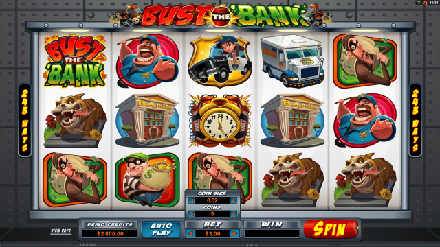 Бонусная игра Bust The Bank 5