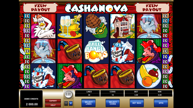 Игровой интерфейс Cashanova 6