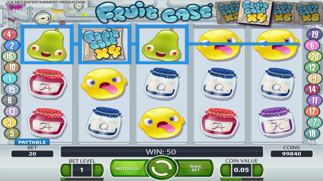 Игровой интерфейс Fruit Case 10
