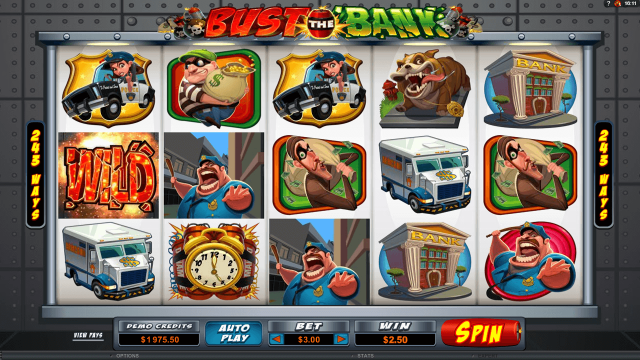 Игровой интерфейс Bust The Bank 6
