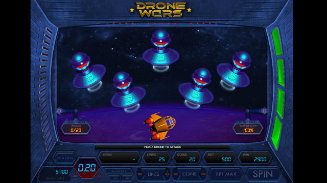Бонусная игра Drone Wars 2