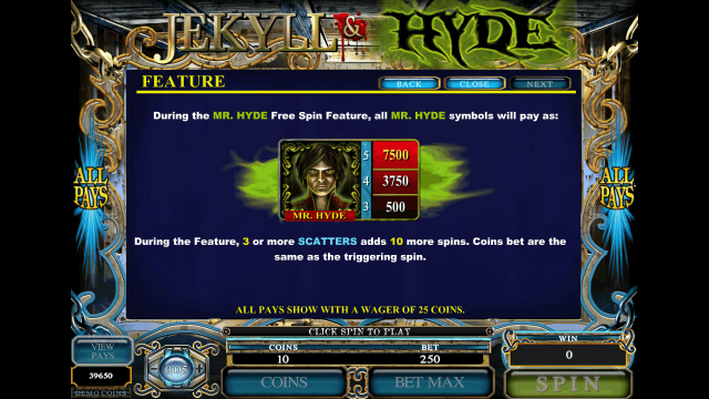 Игровой интерфейс Jekyll And Hyde 6