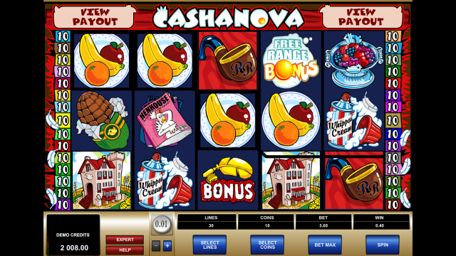 Игровой интерфейс Cashanova 8