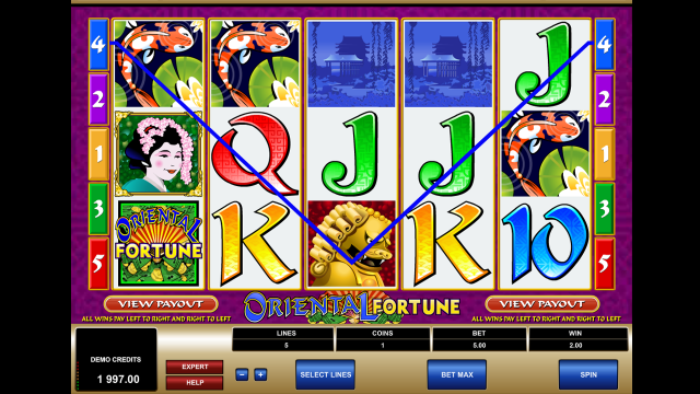 Игровой интерфейс Oriental Fortune 3