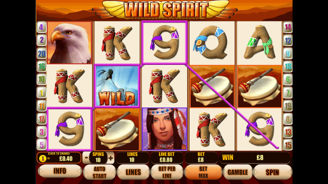 Бонусная игра Wild Spirit 10