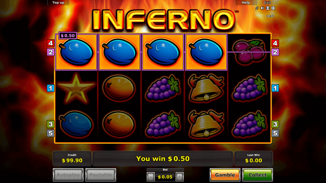 Бонусная игра Inferno 3