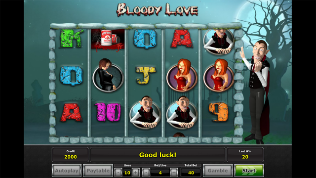 Игровой интерфейс Bloody Love 10