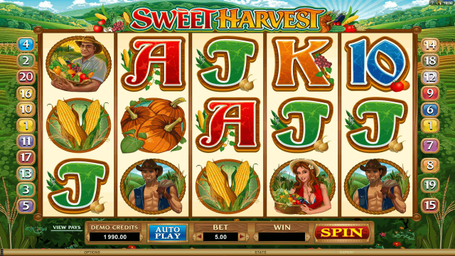 Бонусная игра Sweet Harvest 2