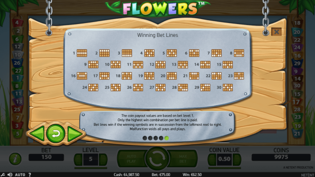 Игровой интерфейс Flowers 7