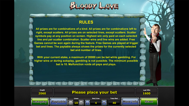 Бонусная игра Bloody Love 7