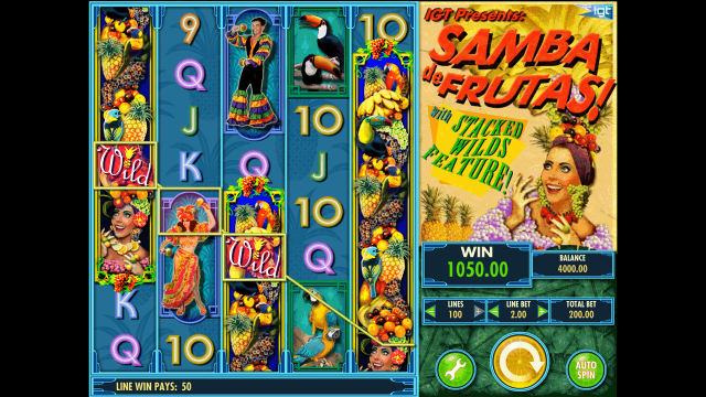 Игровой интерфейс Samba De Frutas 8