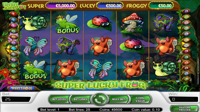 Игровой интерфейс Super Lucky Frog 8