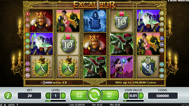 Игровой интерфейс Excalibur 10