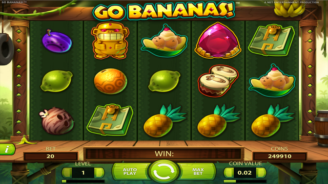 Характеристики слота Go Bananas! 9